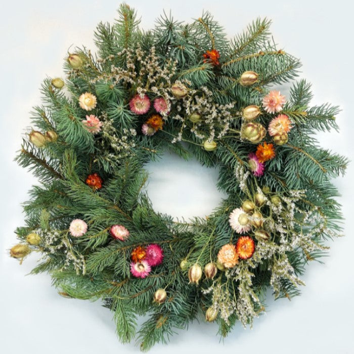 Almanac Planting Co Winter Fresh Evergreen Wreath