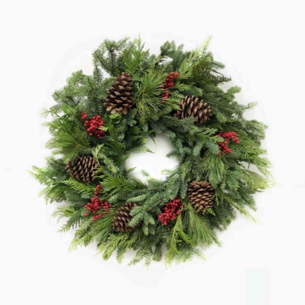 Almanac Planting Co Berry Cone Wreath
