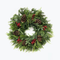 Almanac Planting Co Berry Cone Wreath