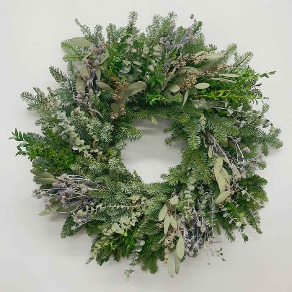 Almanac Planting Co Noble Eucalyptus Wreath Close Up