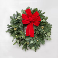 Almanac Planting Co Velvet Eucalyptus Wreath